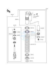 KX 250 L [KX250] (L1) [KX250] drawing SHOCK ABSORBER-- S- -