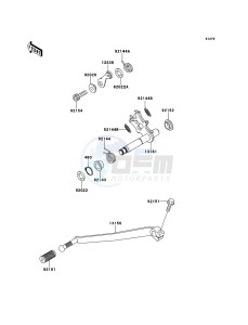 W800 EJ800AEFA GB XX (EU ME A(FRICA) drawing Gear Change Mechanism