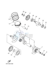 XT660X (10SC 10SC 10SC 10SC) drawing CRANKSHAFT & PISTON