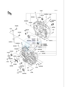 VN 750 A [VULCAN 750] (A6F) A6F drawing CRANKCASE