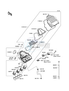 Z1000 ZR1000DAS XX (EU ME A(FRICA) drawing Air Cleaner