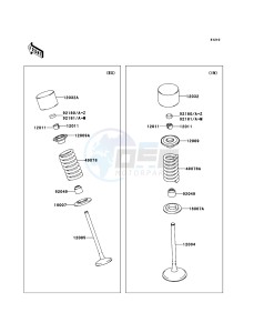 KX250F KX250YBF EU drawing Valve(s)