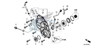 CBR650F 2ED - (2ED) drawing RIGHT CRANKCASE COVER