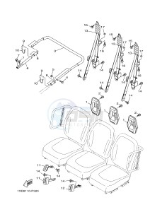 YXM700ES YXM70VPSF VIKING (1XPX) drawing SEAT 2