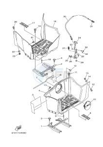 YFM700FWB KODIAK 700 (B165) drawing STAND & FOOTREST