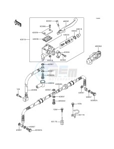 KVF 400 B [PRAIRIE 400] (B1) [PRAIRIE 400] drawing FRONT MASTER CYLINDER