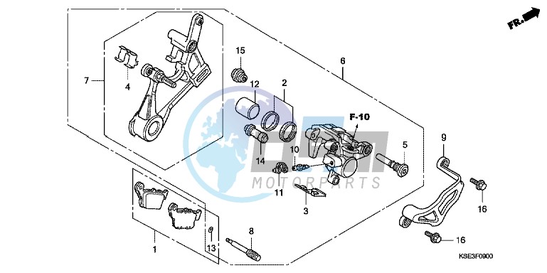 REAR BRAKE CALIPER