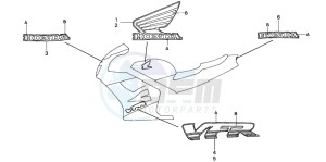 VFR750F drawing STRIPE/MARK (7)