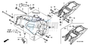 CBR1000RRA Australia - (U) drawing FRAME BODY