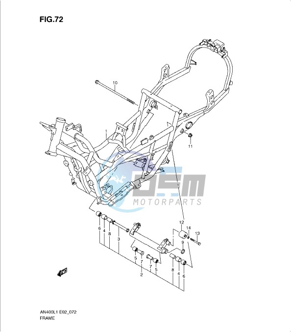 FRAME (AN400AL1 E19)