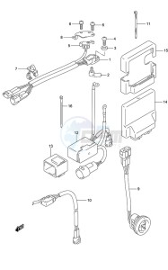 DF 150 drawing PTT Switch/Engine Control Unit