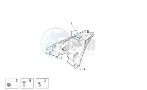 Tuono 1000 v4 R APRC ABS drawing Taillight