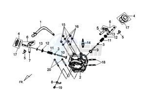 X'PRO 50 (45 KM/H) (AE05W4-EU) (L4-M1) drawing CYLINDER HEAD / X'PRO 50 (45 KM/H) (AE05W4-EU) (L4-M1)