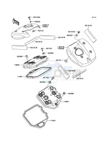 VN900 CLASSIC VN900BEFA GB XX (EU ME A(FRICA) drawing Cylinder Head Cover