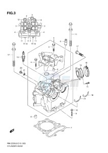 RM-Z 250 drawing CYLINDER HEAD (L0-L1)