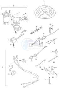 DF 9.9 drawing Starting Motor