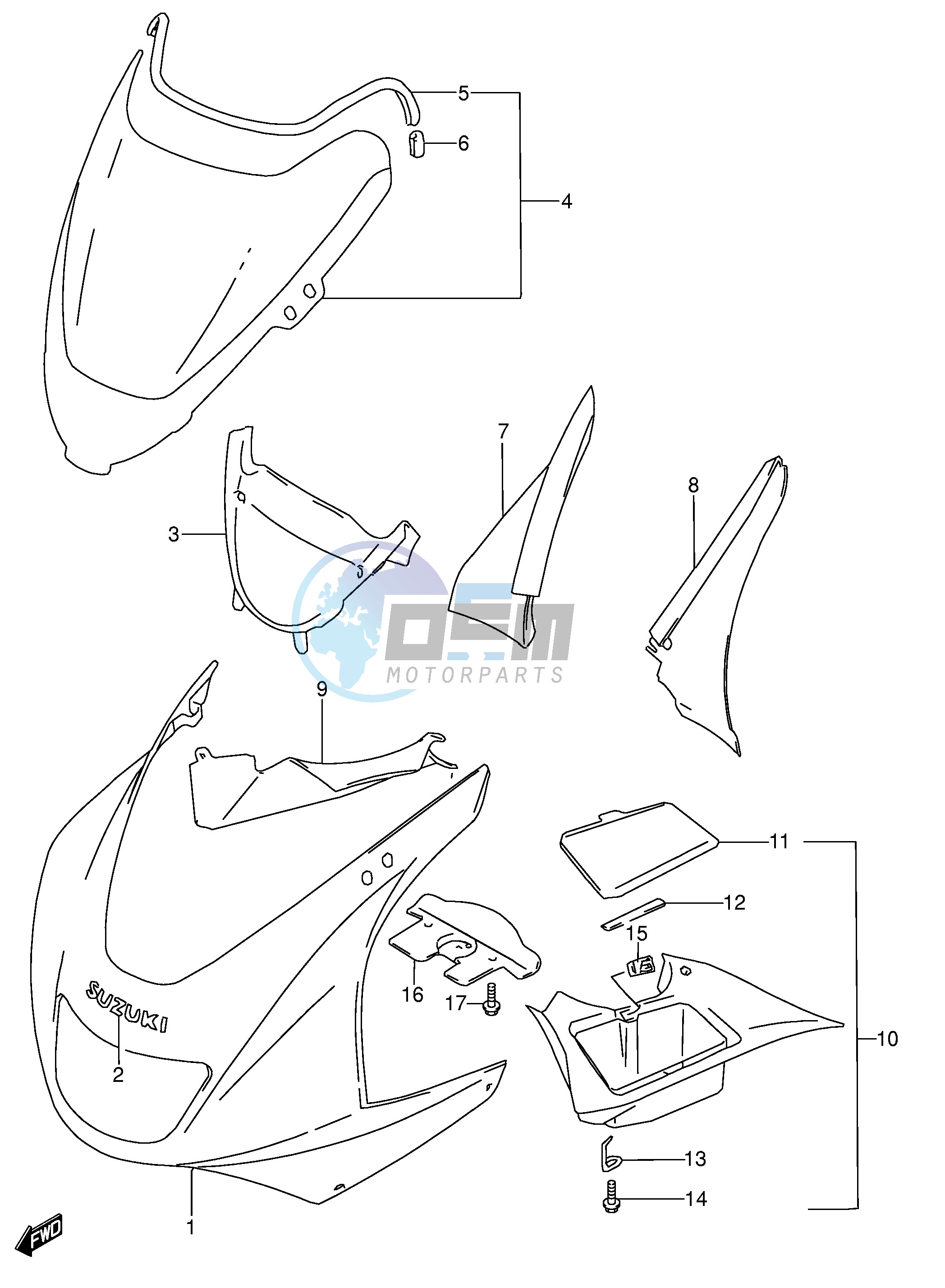 COWLING BODY (MODEL V)