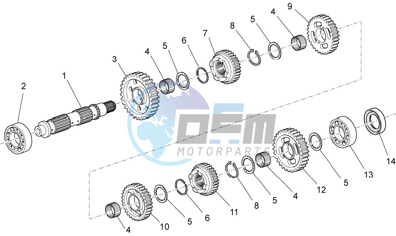 Driven shaft