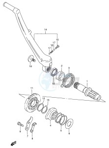 RMX250 (E1) drawing KICK STARTER