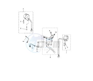 WR X 125 drawing HANDLE SWITCH AND LEVER