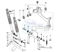 SV GEO - 125 cc drawing REAR SUSPENSION