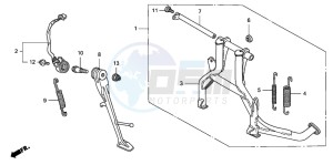 CB1300S CB1300SUPERBOLD'OR drawing STAND