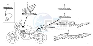 CB600F CB600F drawing MARK (CB600F3/4/5/6)