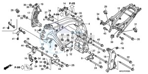 CB600F9 France - (F / CMF) drawing FRAME BODY