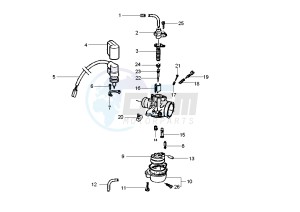 Fly 2T 50 drawing Carburetor