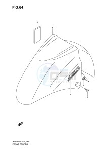 AN650 (E2) Burgman drawing FRONT FENDER (MODEL K6)