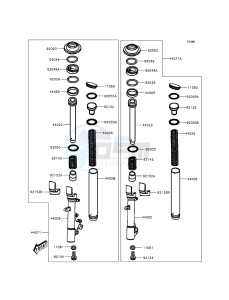 J300 SC300AEF XX (EU ME A(FRICA) drawing Front Fork