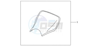 CBR1000RA9 France - (F / ABS CMF) drawing E-SEAT