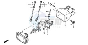 TRX300EX FOURTRAX 300 EX drawing HEADLIGHT