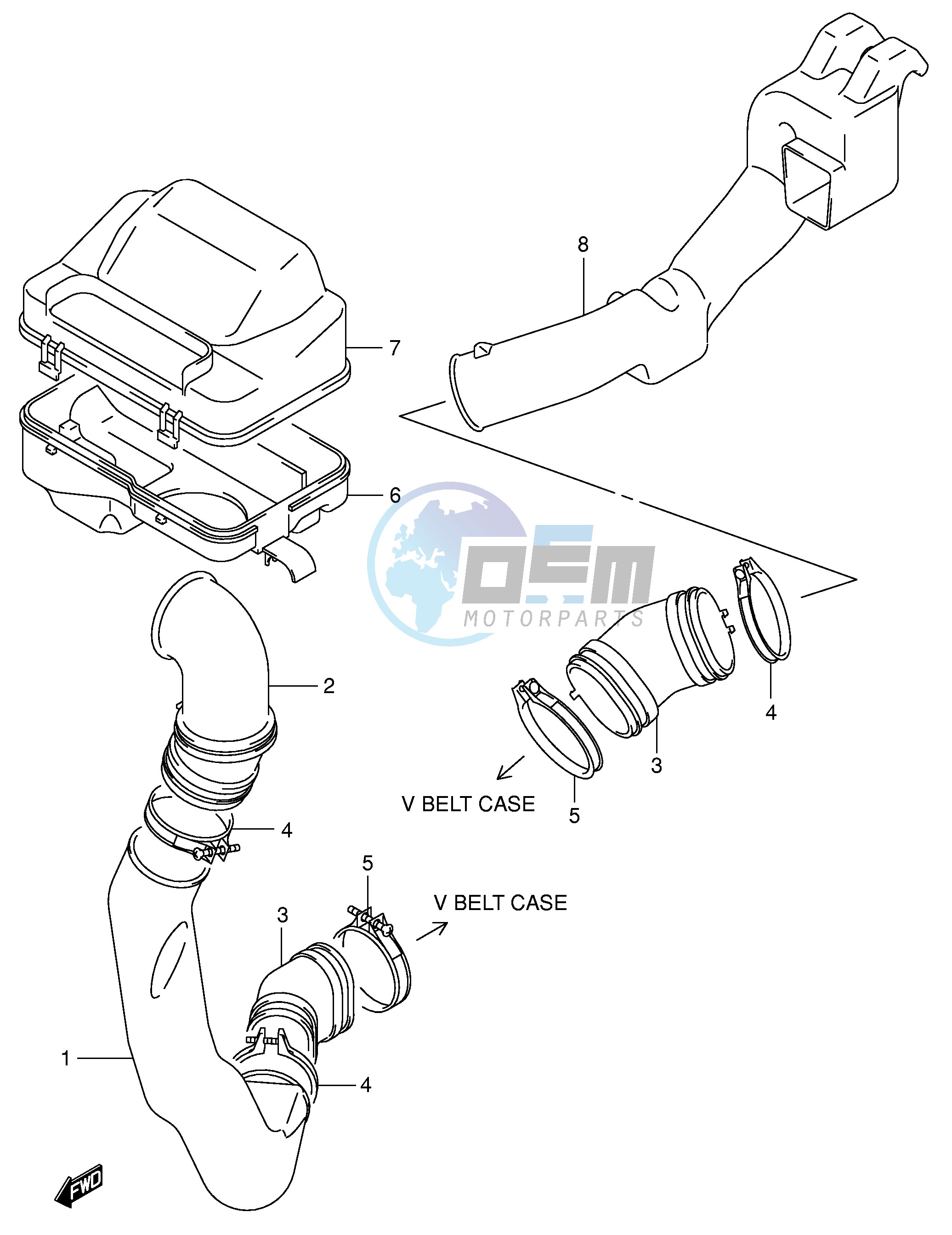 BELT COOLING DUCT