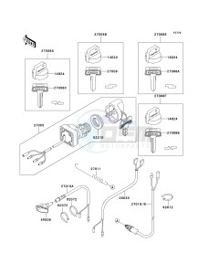 KEF 300 B [LAKOTA SPORT] (B1-B3) [LAKOTA 300 SPORT] drawing IGNITION SWITCH