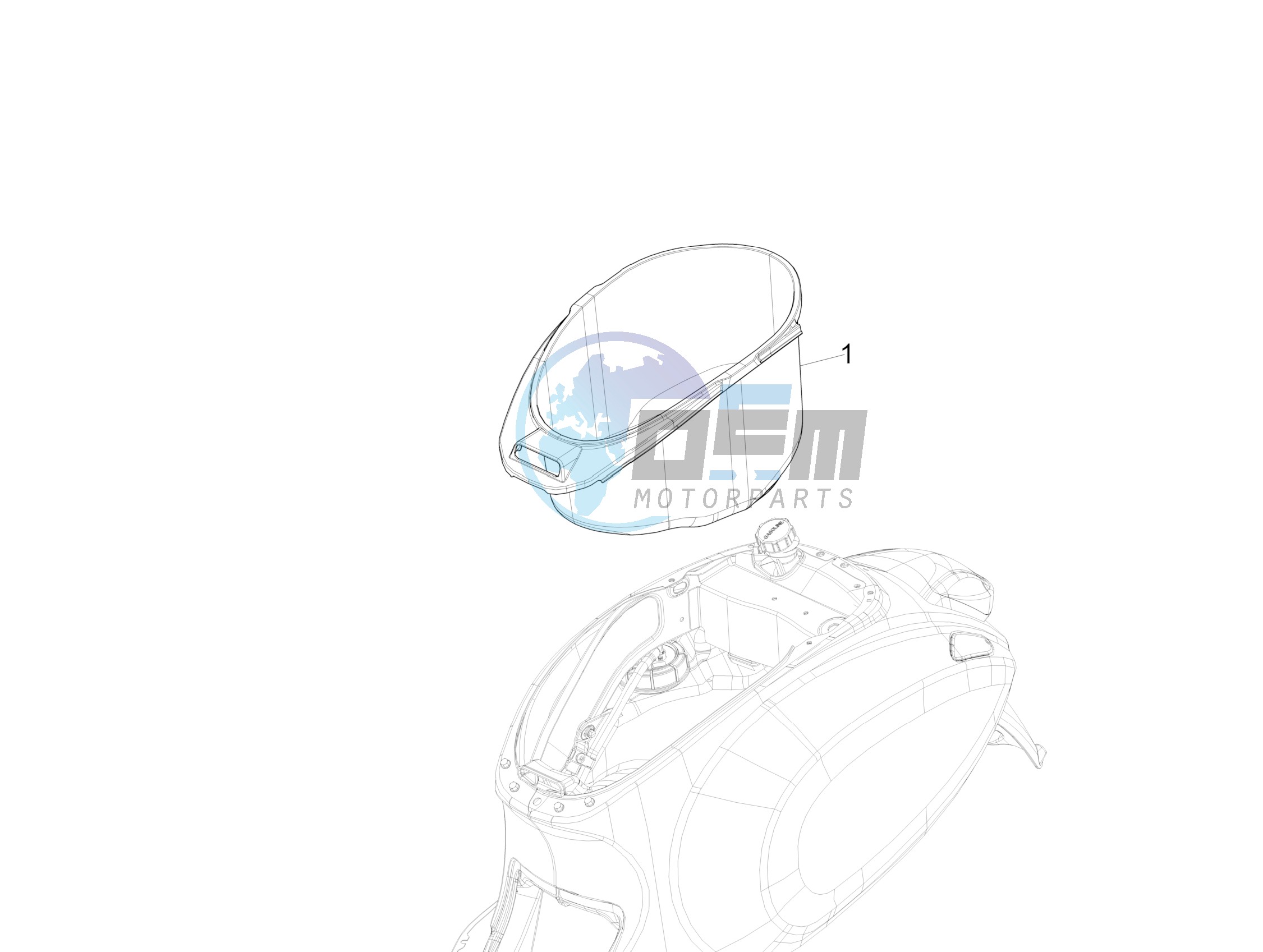 Helmet housing - Undersaddle