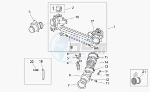 Breva 750 IE IE drawing Throttle body