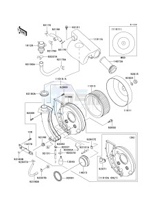 VN 800B [VULCAN 800 CLASSIC] (B6-B9) [VULCAN 800 CLASSIC] drawing AIR CLEANER