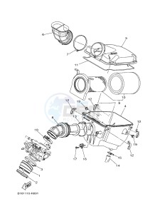 YFM700FWBD YFM70KPHH KODIAK 700 EPS HUNTER (2SMF) drawing INTAKE