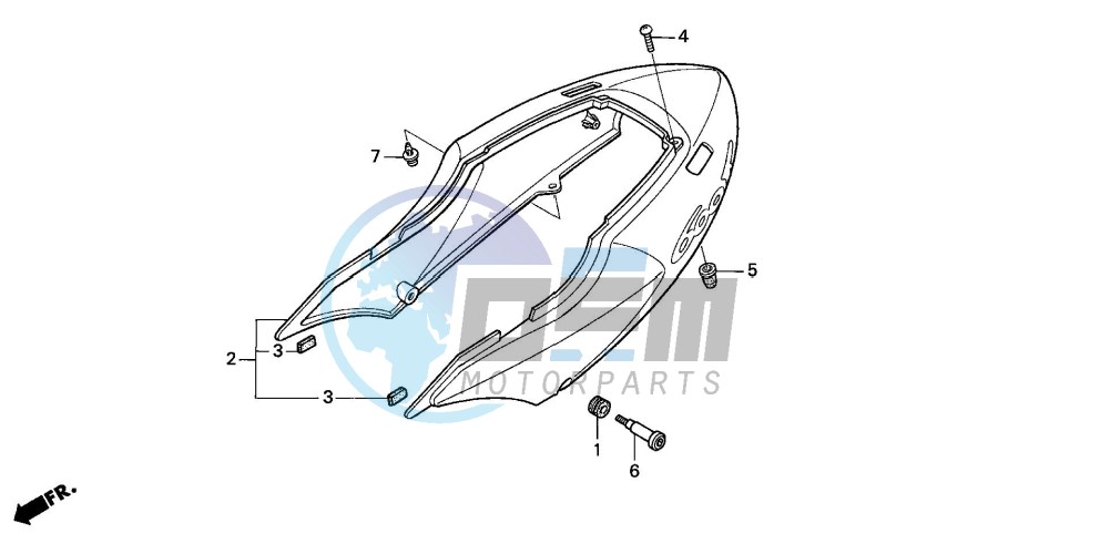 REAR COWL (CBR600F/F44)