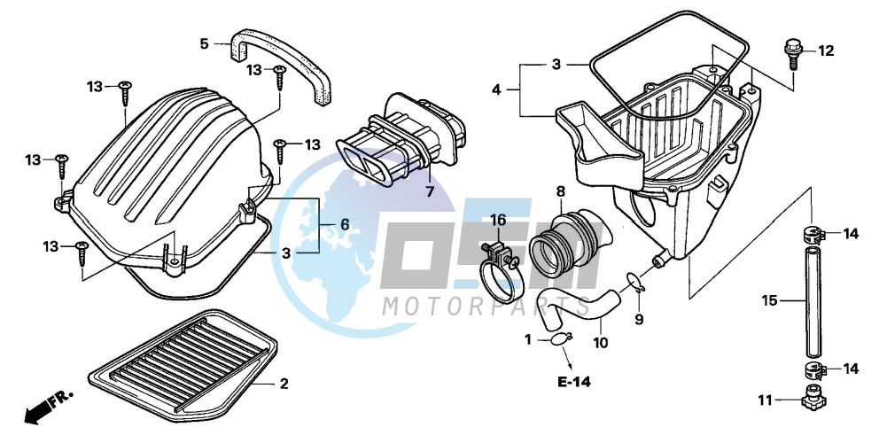 AIR CLEANER (CBR125R/RS/RW5/RW6/RW8)