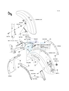 VN 2000 E [VULCAN 2000 CLASSIC] (6F-7F) E6F drawing FENDERS