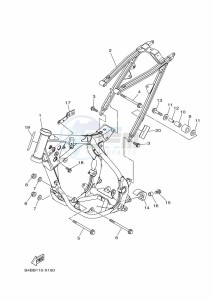 YZ85LW YZ85 (B0GB) drawing FRAME