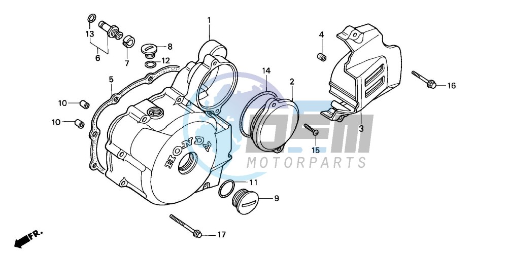 LEFT CRANKCASE COVER