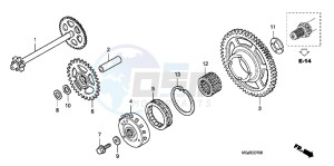 CBF1000FB drawing STARTING CLUTCH