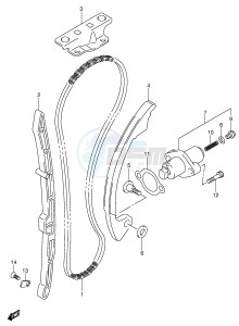 LT-Z400 (E3-E28) drawing CAM CHAIN