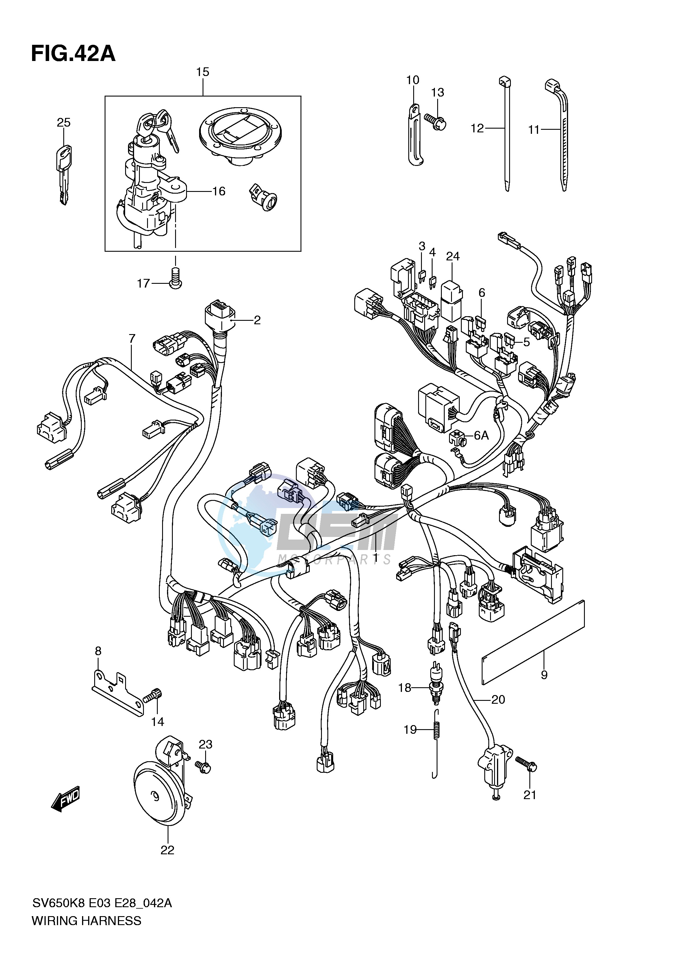 WIRING HARNESS (SV650SL0 SAL0)