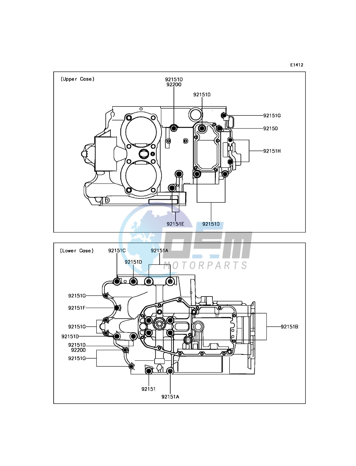 Crankcase Bolt Pattern