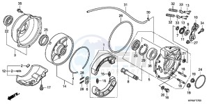 CBR650FAG CBR650F 6ED - (6ED) drawing REAR BRAKE PANEL