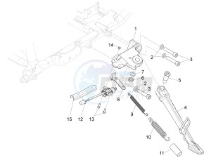 California 1400 Corazzieri 1380 drawing Central stand